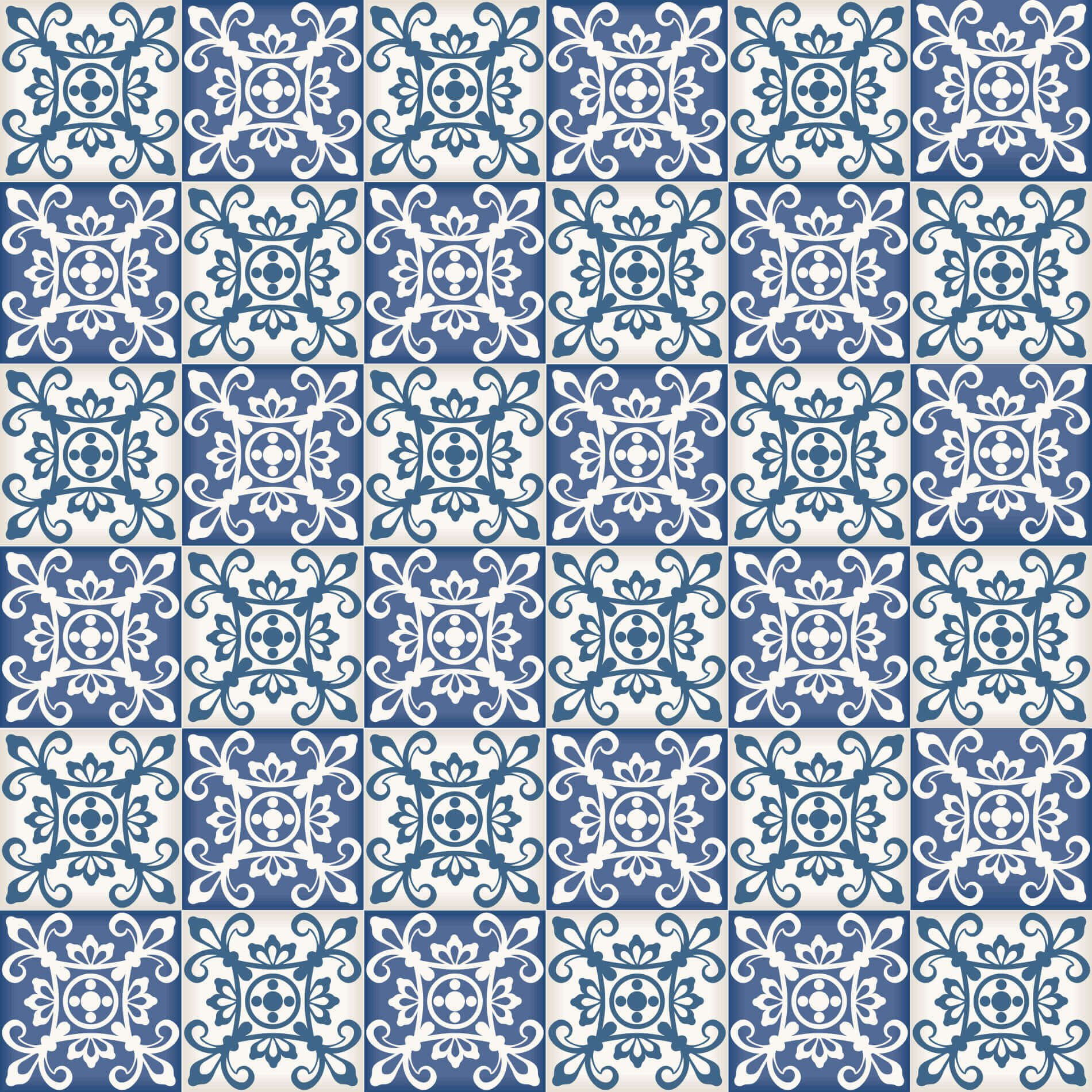 Adesivo de Azulejo Azul Coimbra Ladrilho Português