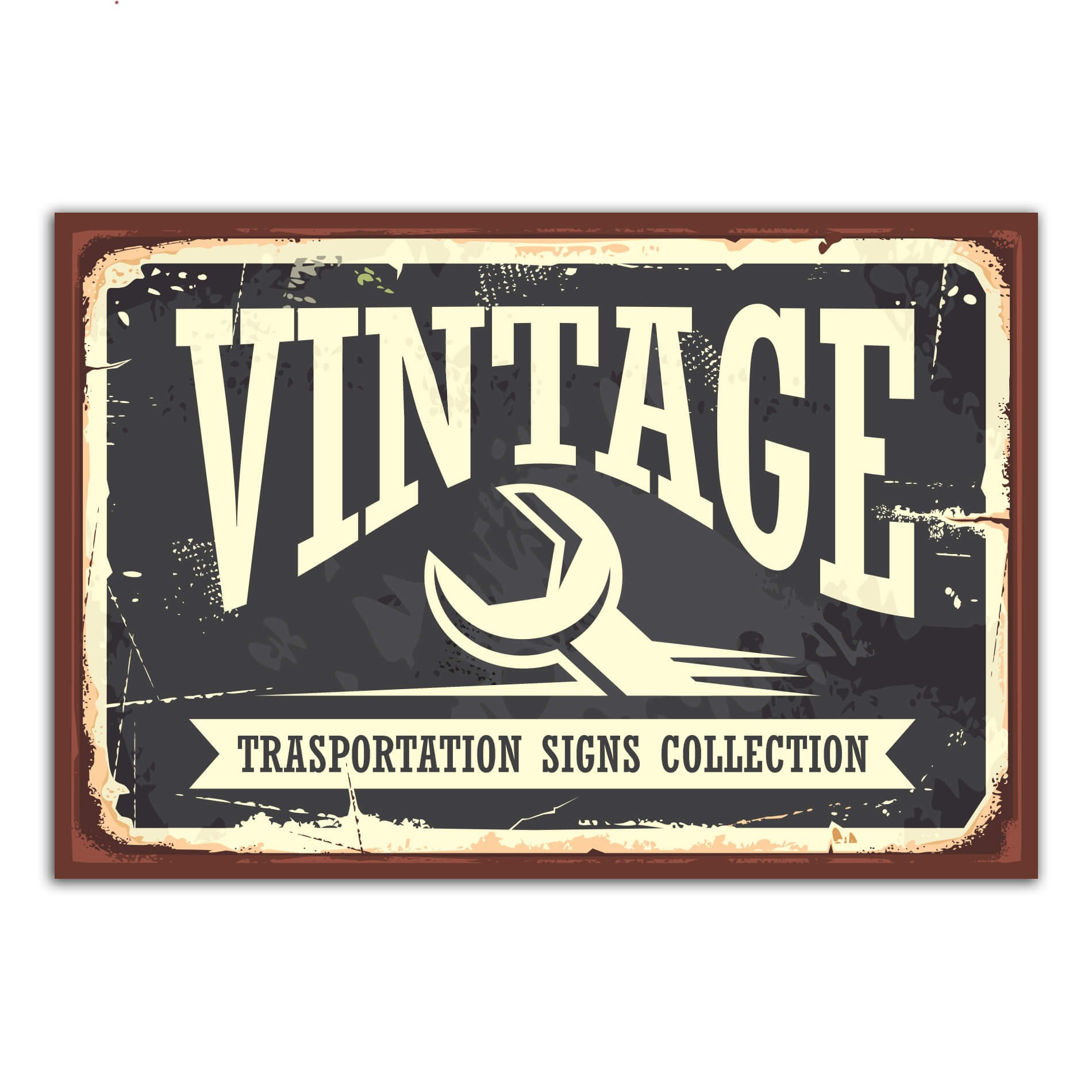 Placa Decorativa Vintage Carros Transportation