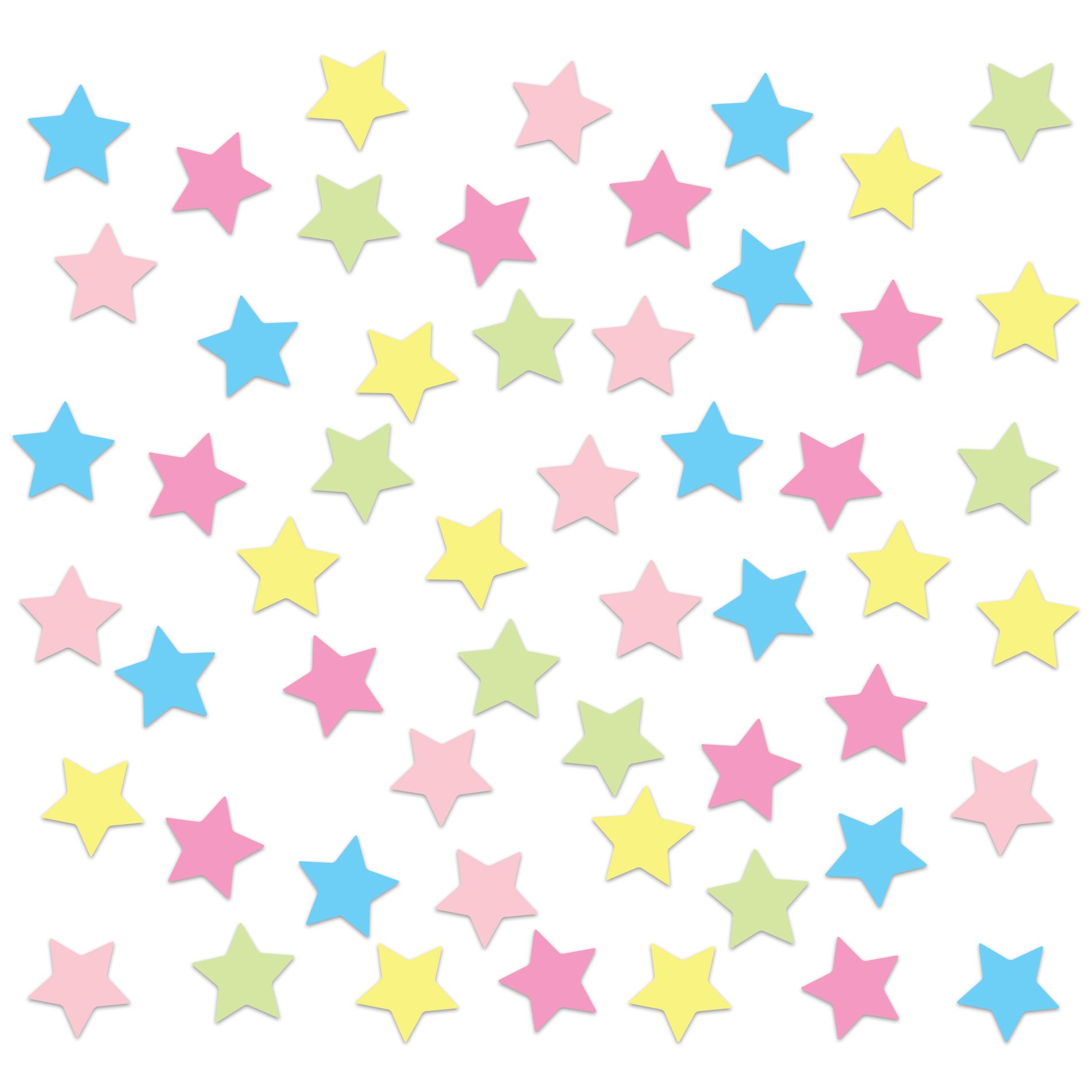 Adesivo de Parede Estrelas Coloridas Candy Colors