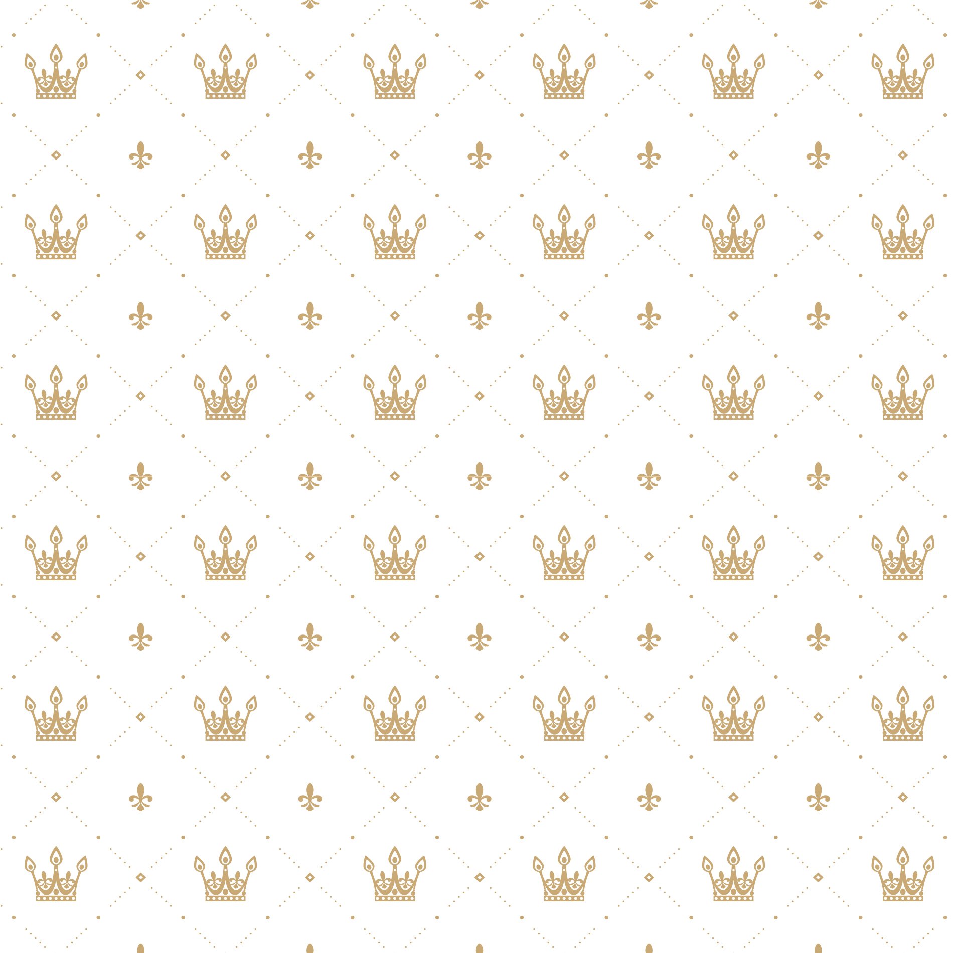 Papel de Parede Adesivo Texturizado Coroa Dourada