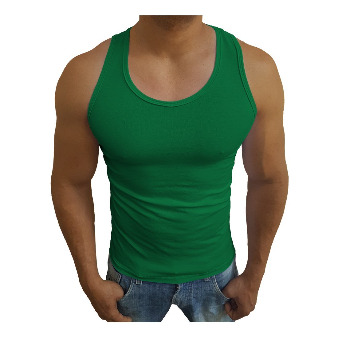camiseta regata masculina verde bandeira