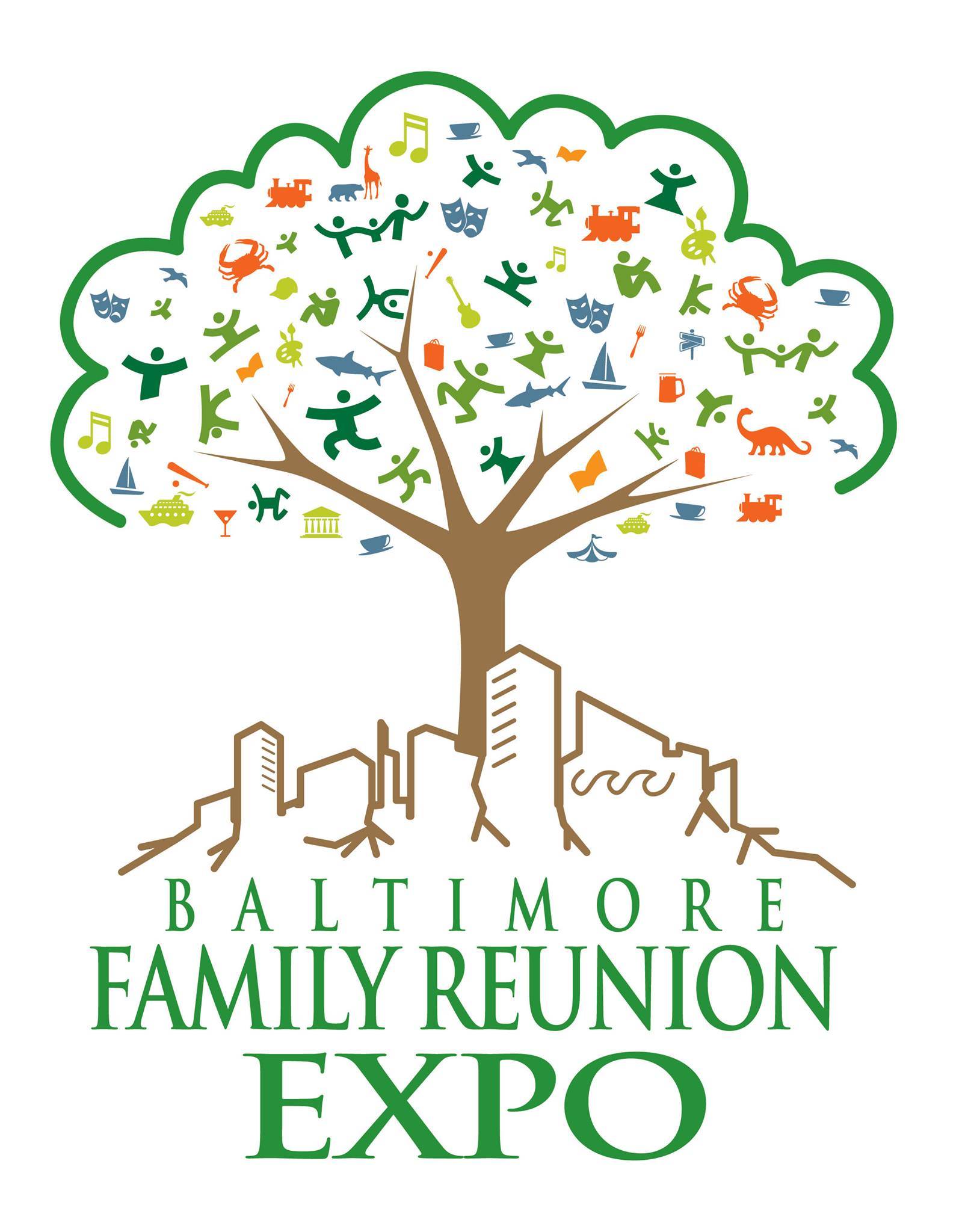 Baltimore family reunion expo logo.