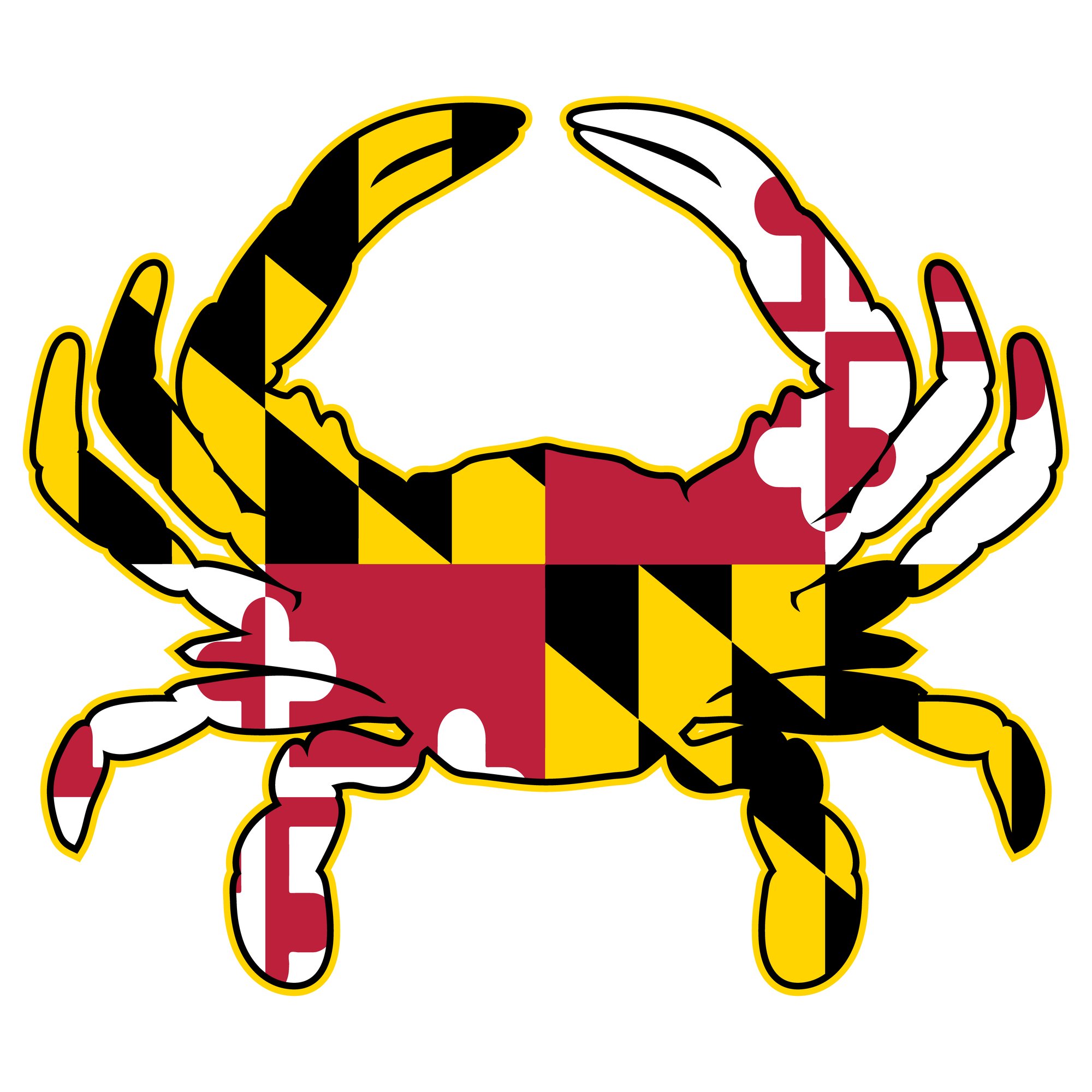 Celebrate Maryland Day Festival with a unique crab featuring the iconic Maryland flag.