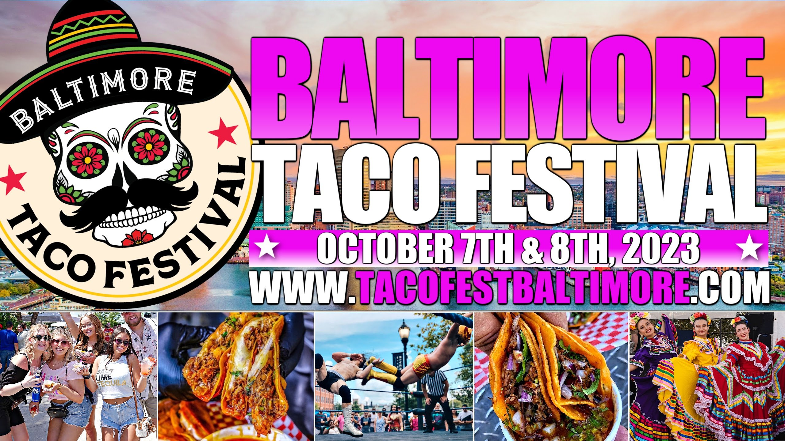 Baltimore Taco Festival 2023 at Power Plant Live.