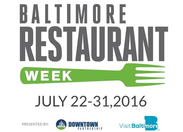 Baltimore restaurant week logo.